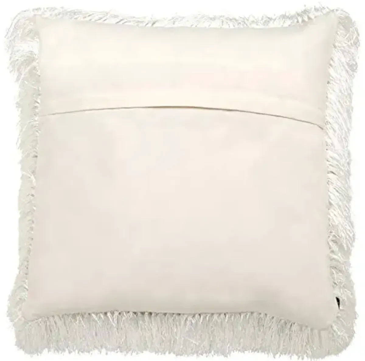 SAFAVIEH Soleil Indoor/Outdoor Shag Throw Pillow, 20 ft x 20 ft, Pearl