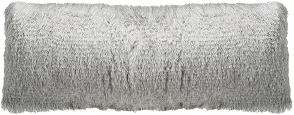 SAFAVIEH Chic Shag Throw Pillow, Silver