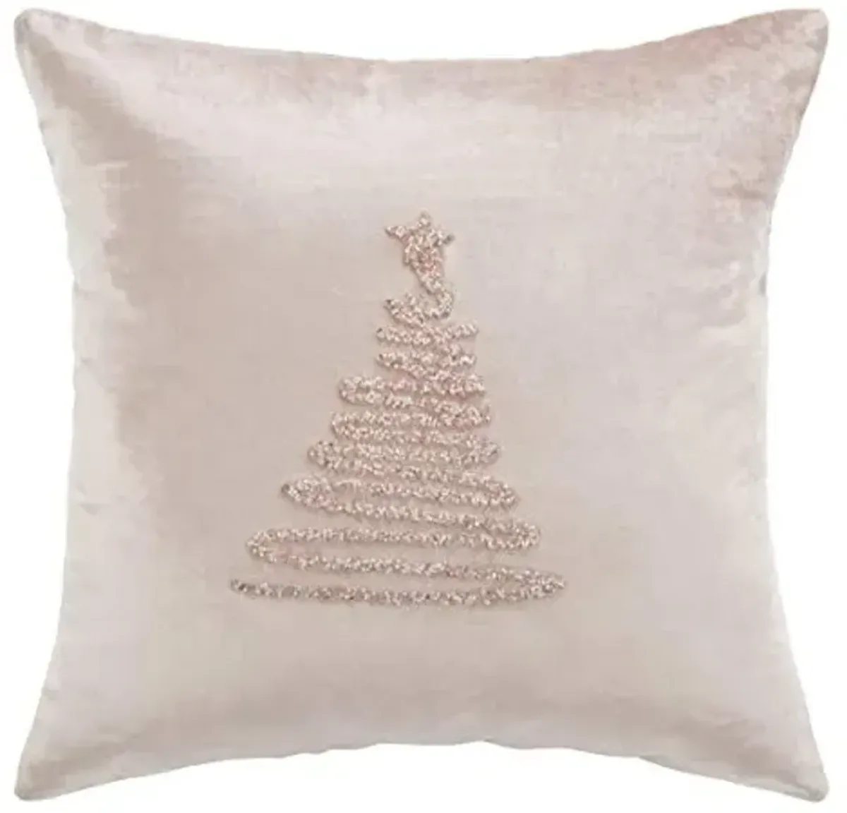 SAFAVIEH Enchanted Evergreen Throw Pillow, 22"x22", Peach