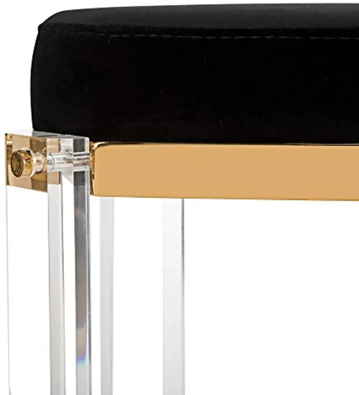 Safavieh Home Collection Cicely Acrylic Bar Stool, Black