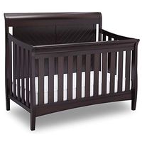 Delta Children Bennington Elite 4-in-1 Convertible Baby Crib, Dark Espresso, Sleigh