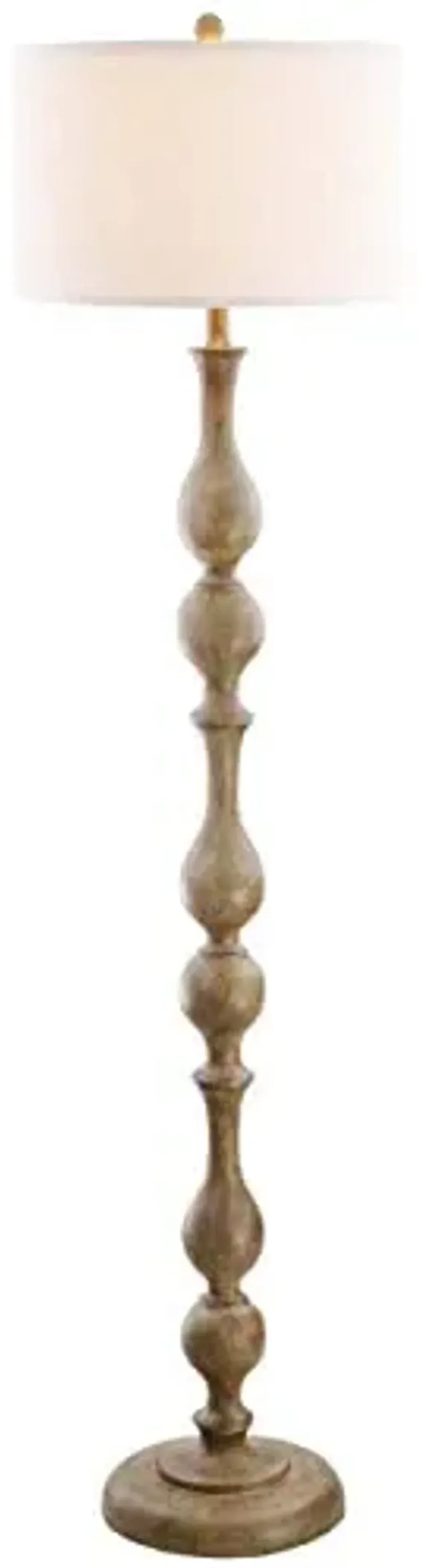 Safavieh Home Collection Glendora Brown Wooden Finish Floor Lamp