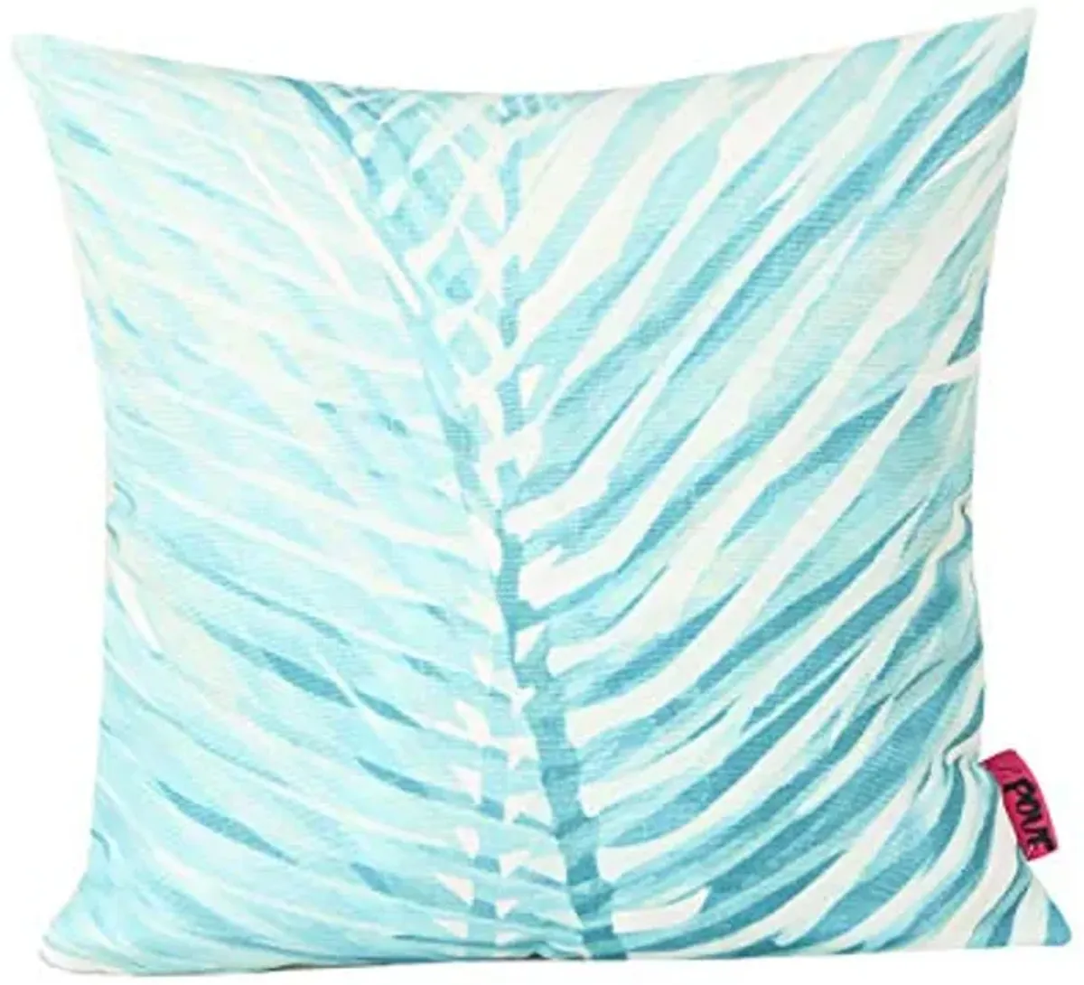 Christopher Knight Home Sally Outdoor Cushion, 17.75" Square, Palm Fronds, White, Teal, Blue