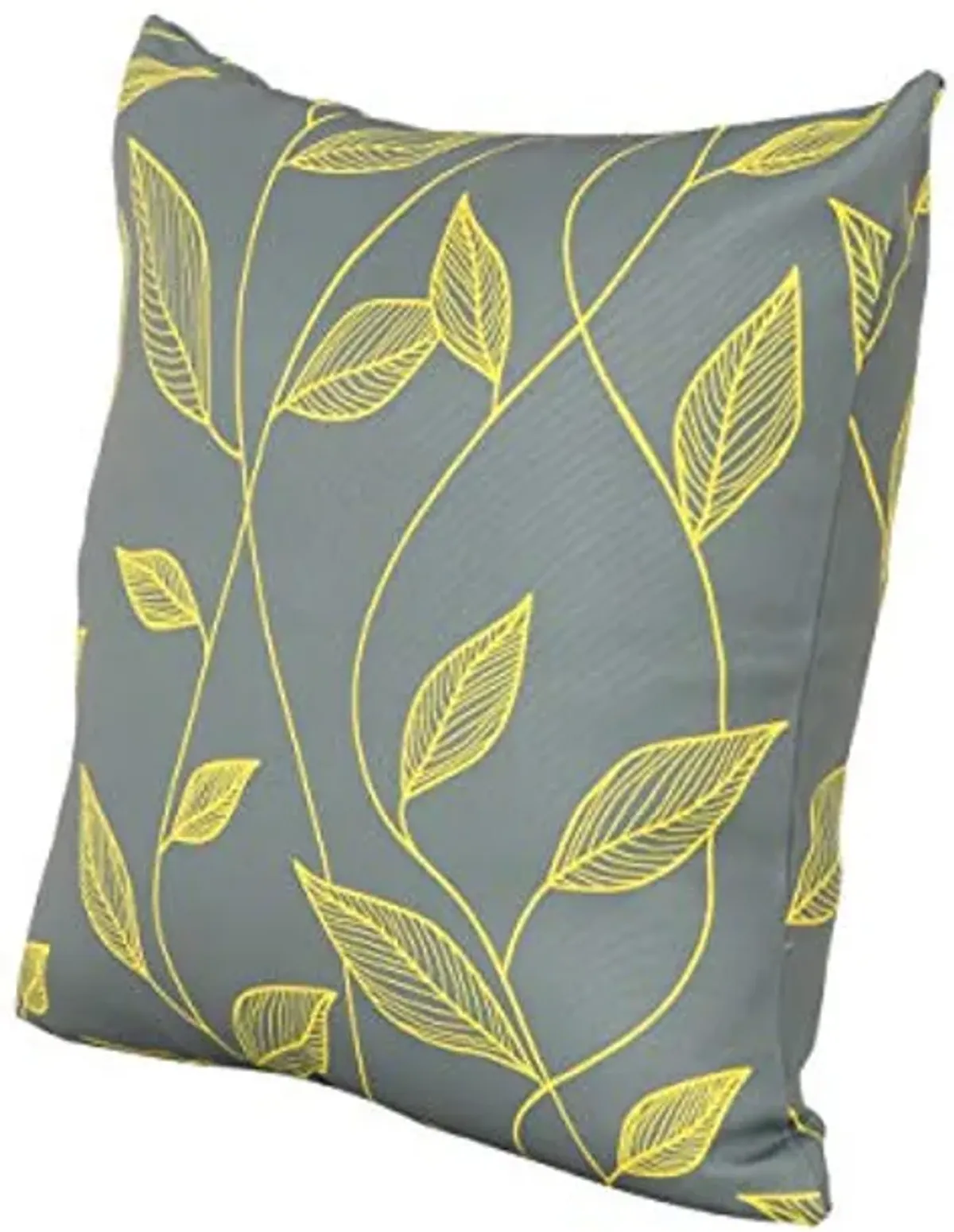 Christopher Knight Home Georgia Outdoor Cushion, 17.75" Square, Cute Leaves, Yellow, Gray, Green