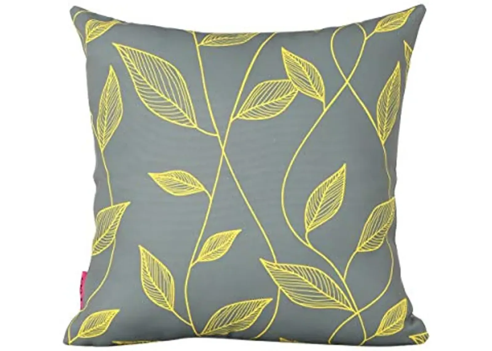 Christopher Knight Home Georgia Outdoor Cushion, 17.75" Square, Cute Leaves, Yellow, Gray, Green