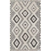 Novogratz by Momeni Rugs Indio 100% Wool Hand Made Contemporary Area Rug, 2' X 3', Black (INDIOIND-5BLK2030)