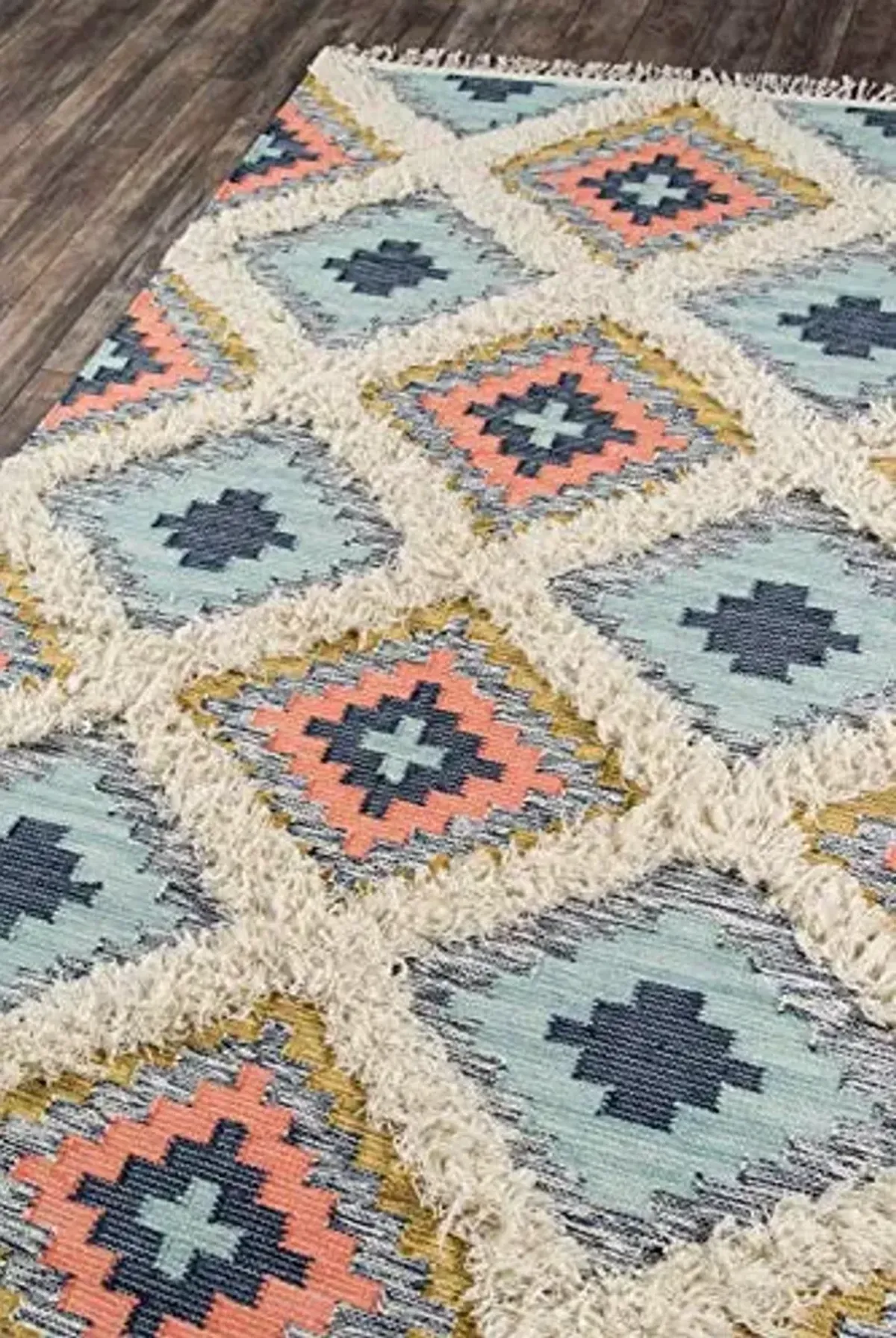 Novogratz by Momeni Rugs Indio 100% Wool Hand Made Contemporary Area Rug, 5' X 7', Multi (INDIOIND-2MTI5070)