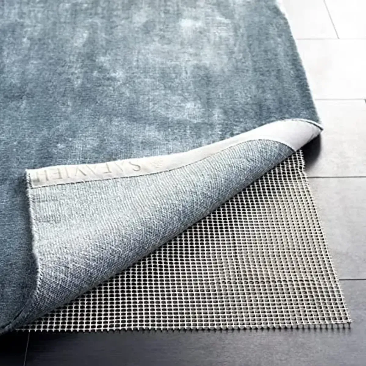 SAFAVIEH Non Slip Anti Skid Grippy Stay in place Rug Pad Under Carpet, Stable on all Hard Floors (20' Runner)