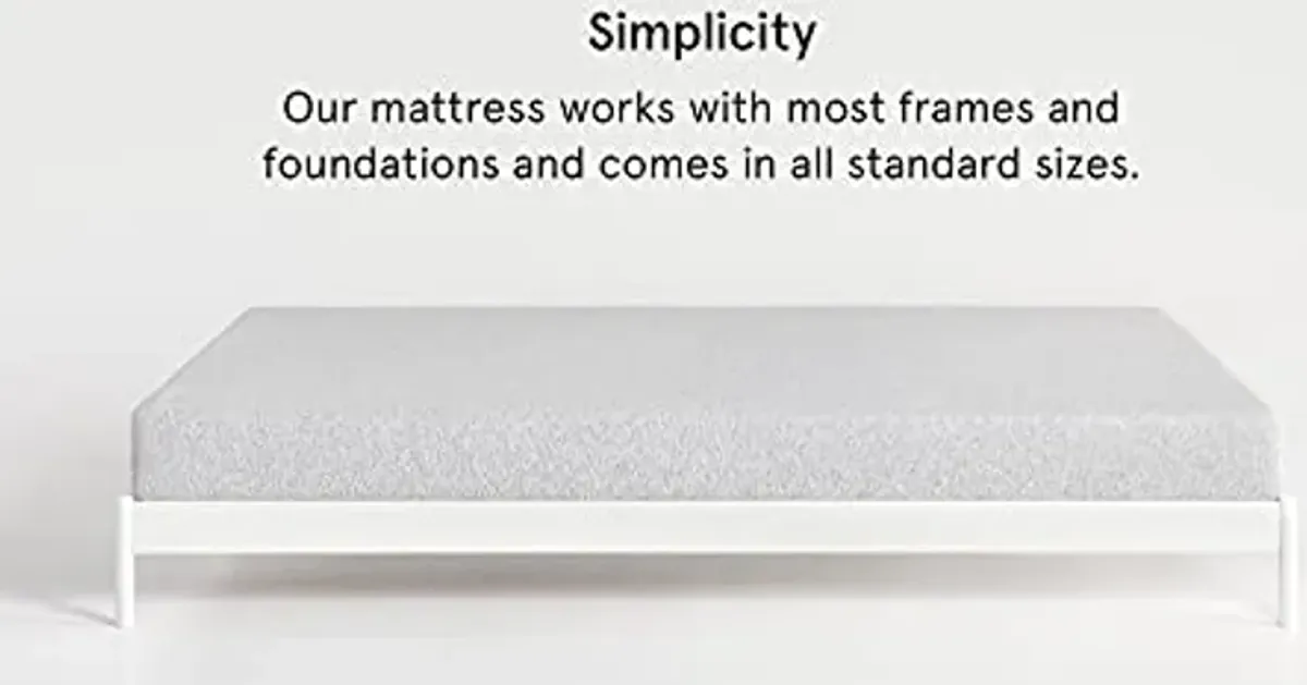 Nod by Tuft & Needle Medium Firm 8" Twin XL Size Adaptive Foam Mattress in a Box, Breathable, Pressure Relief, Supportive, 100 Night Trial, Fiberglass Free, CertiPUR-US, 10-Year Limited Warranty