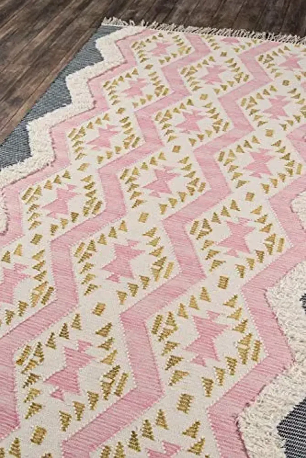 Novogratz by Momeni Rugs Indio 100% Wool Hand Made Contemporary Area Rug, 2' X 3', Pink (INDIOIND-1PNK2030)