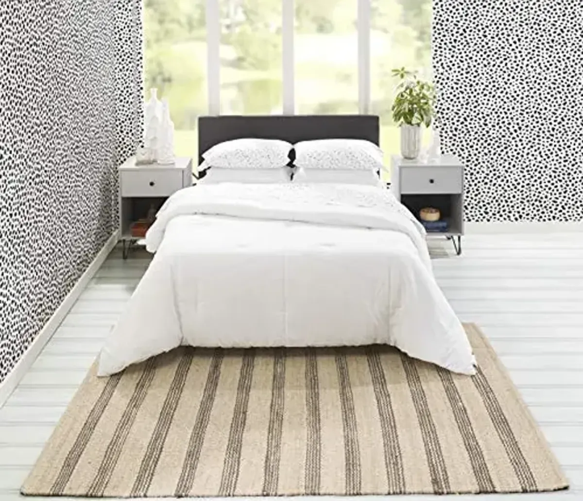 Novogratz by Momeni MONTAMTK-2CHR2380 Montauk 100% Jute Hand Woven Indoor Area Rug 2'3" x 8'0" Runner Charcoal Grey