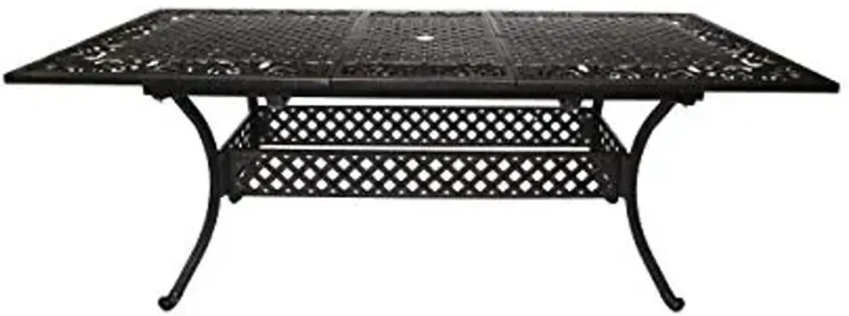 Christopher Knight Home Outdoor Expandable Patio Dining Table, 64"-81", Cast Aluminum, Shiny Copper