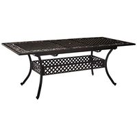 Christopher Knight Home Outdoor Expandable Patio Dining Table, 64"-81", Cast Aluminum, Shiny Copper