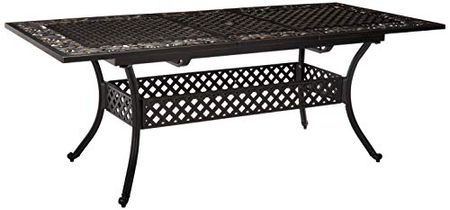 Christopher Knight Home Outdoor Expandable Patio Dining Table, 64"-81", Cast Aluminum, Shiny Copper