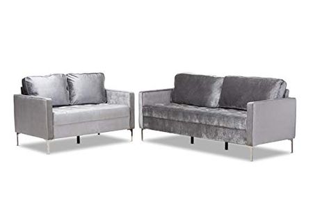 Baxton Studio Living Room Sets Grey