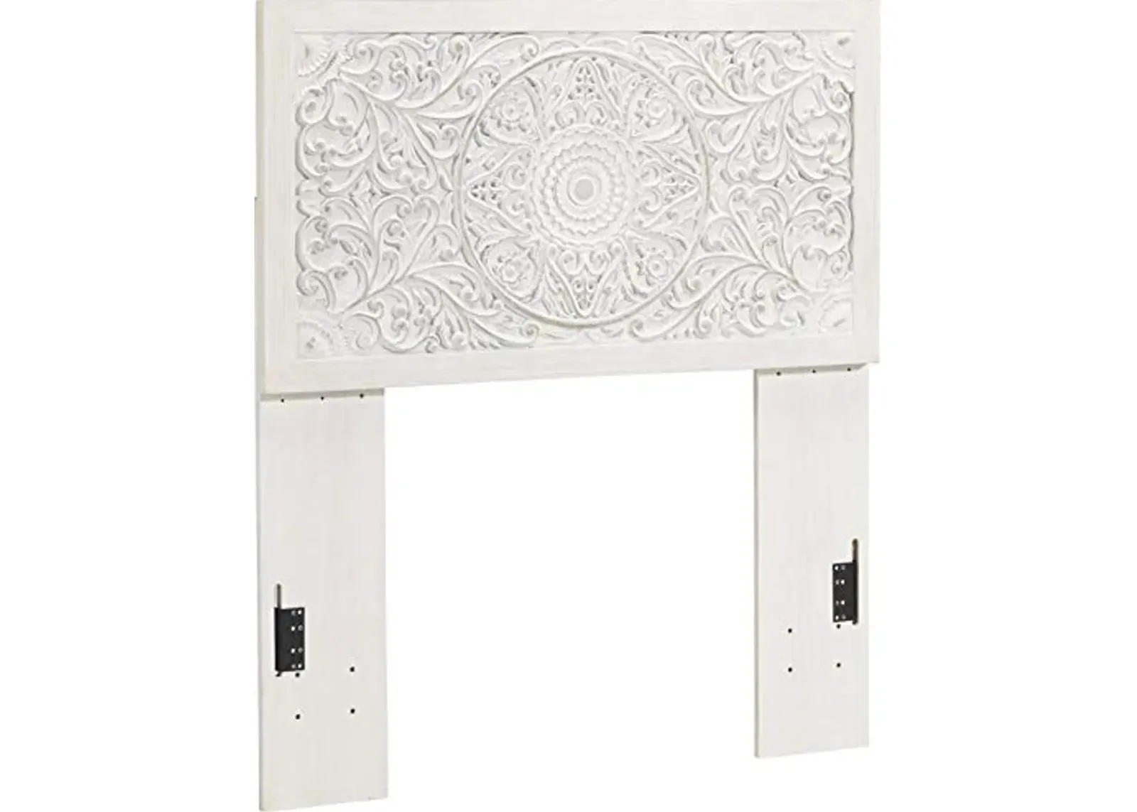 Signature Design By Ashley Paxberry Twin Boho Headboard, Distressed White