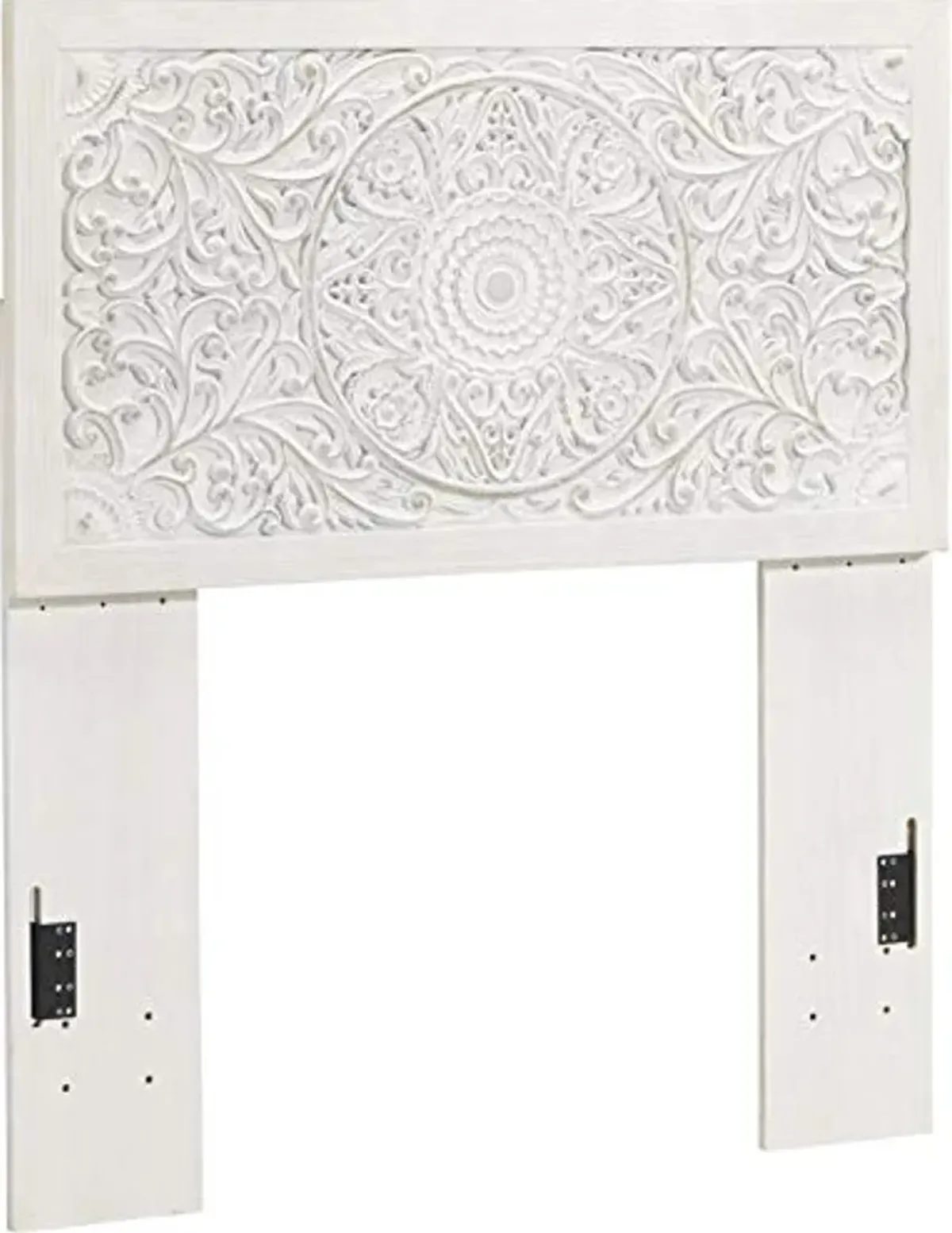 Signature Design By Ashley Paxberry Twin Boho Headboard, Distressed White