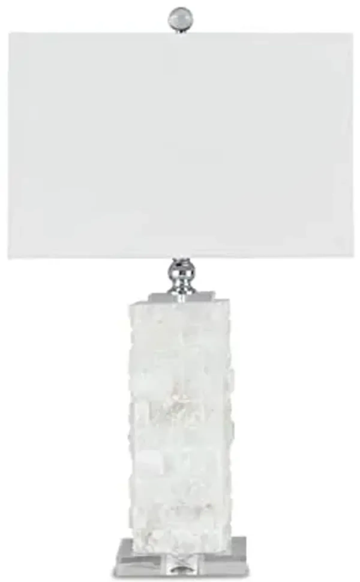 Signature Design by Ashley Malise Contemporary 27" Alabaster & Acrylic Table Lamp, White