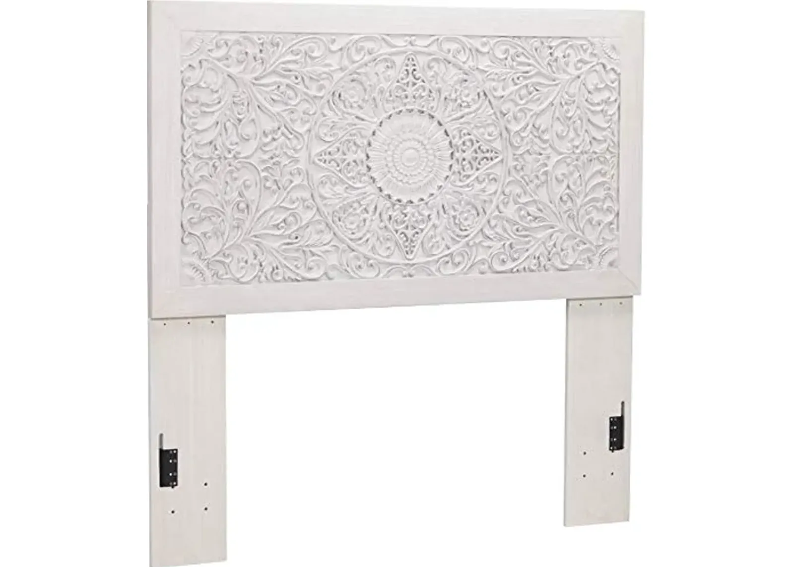 Signature Design by Ashley Paxberry Boho Chic Panel Adjustable Headboard ONLY, Full, Whitewash