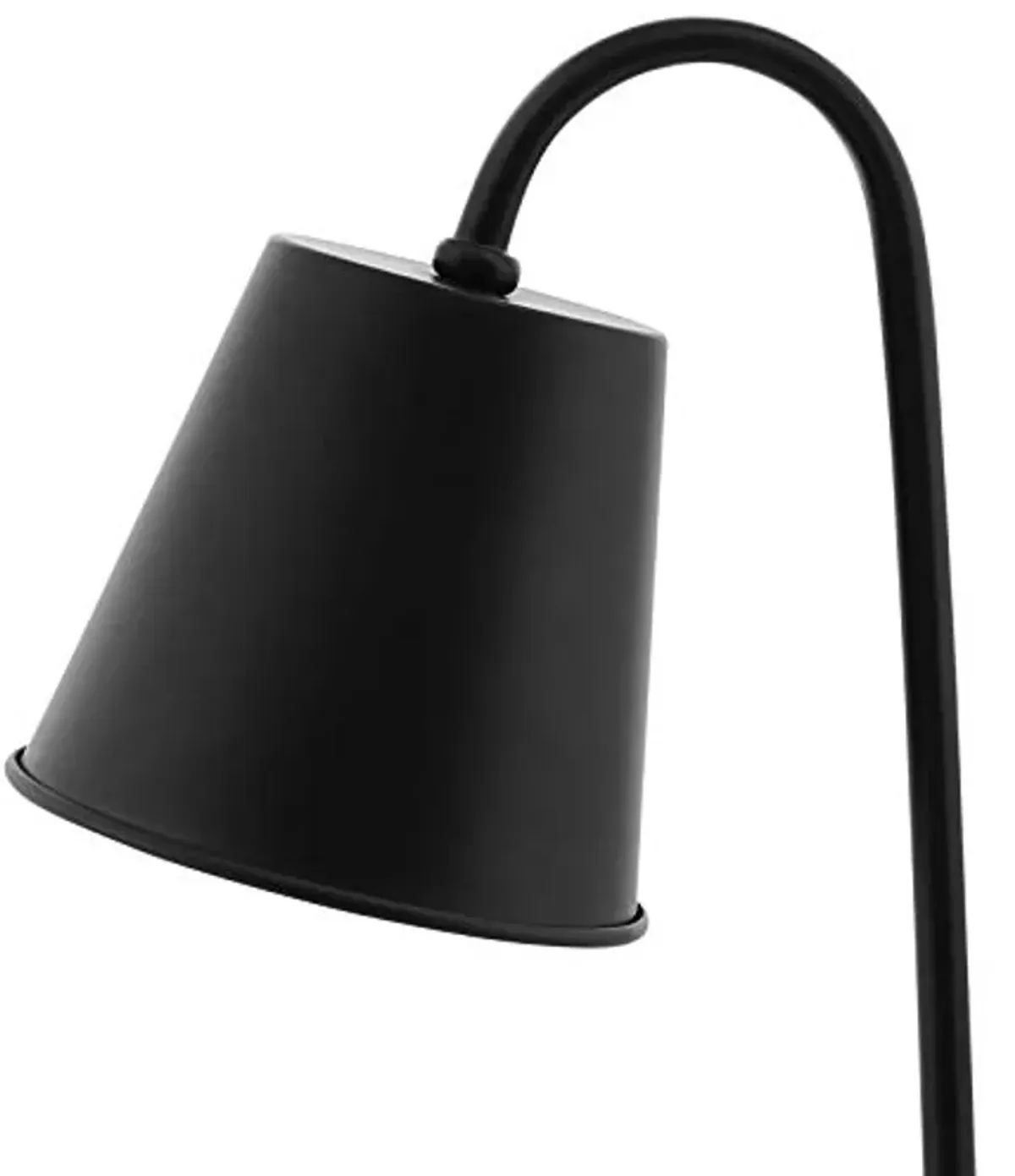 Modway Proclaim Contemporary Modern Steel Metal End Table Lamp In Black 8"L x 8"W x 17"H