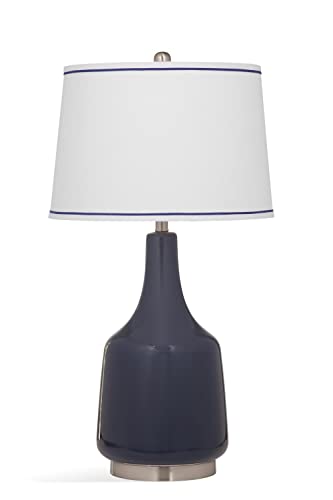 Bassett Mirror L3505T Ceramic Morgan Table Lamp, Blue