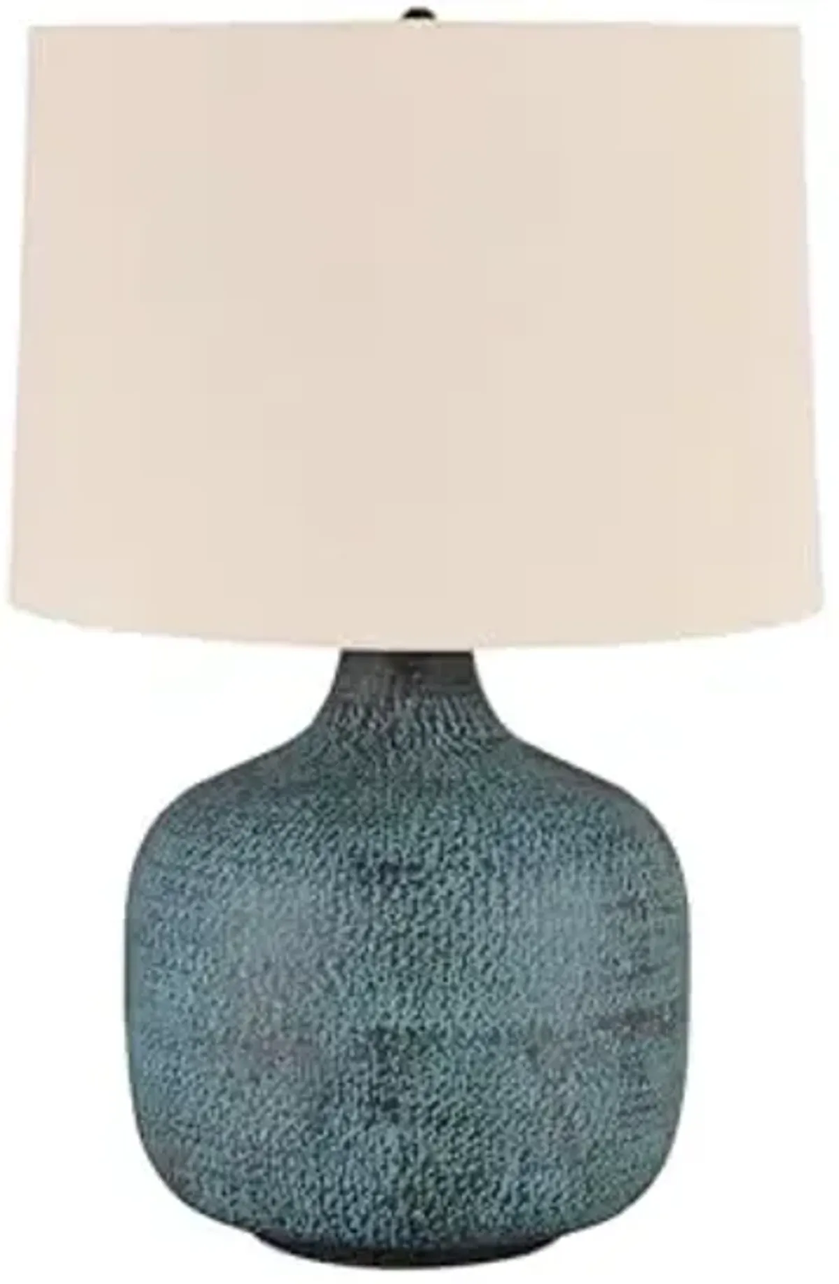 Signature Design by Ashley Malthace 24.5" Metal Accent Table Lamp, Beige, Copper, Blue & Bronze