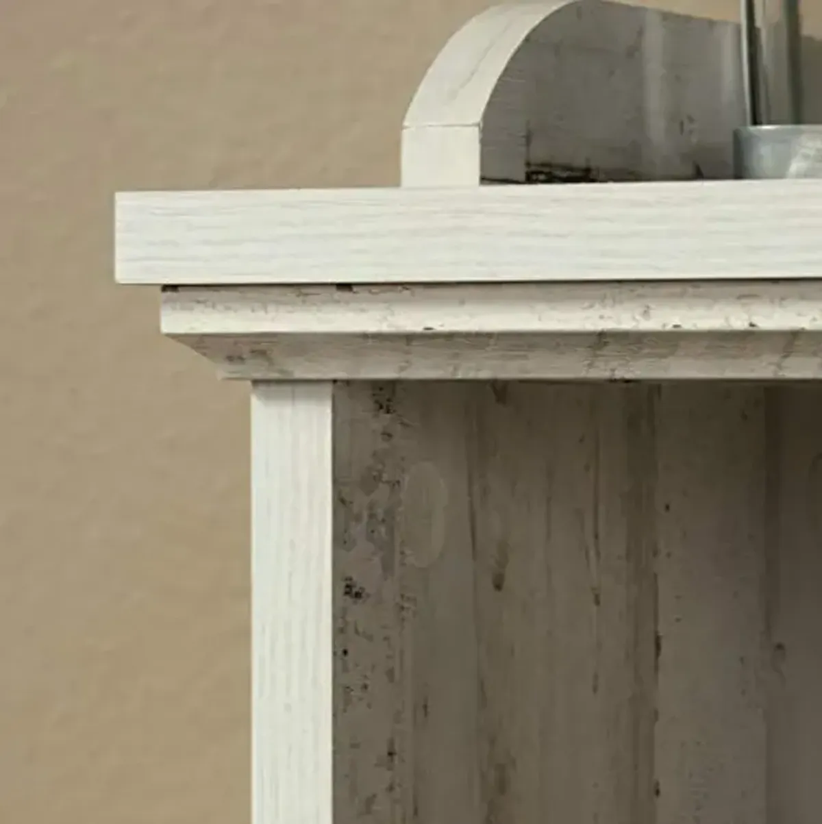 Sauder Barrister Lane Bookcase/ Book shelf, White Plank finish