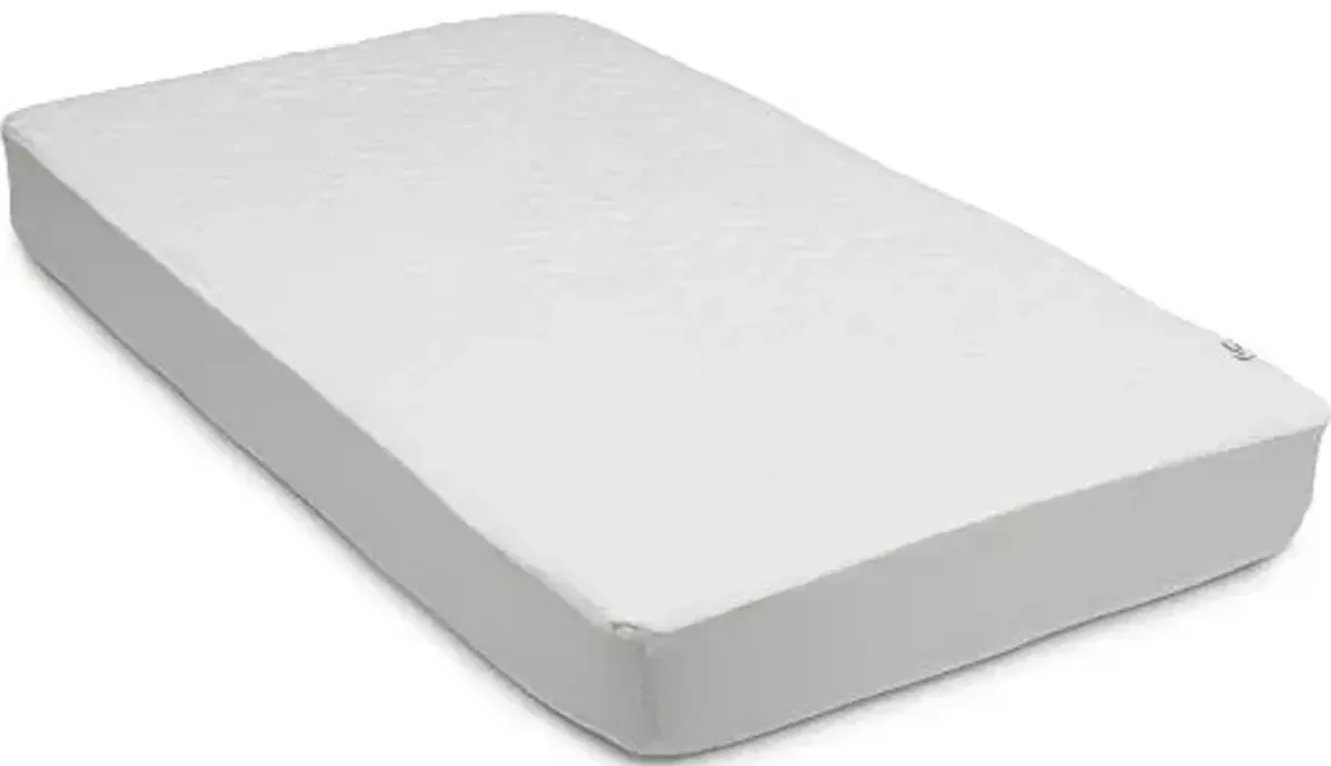 Serta Sertapedic Crib Mattress Protector with Nanotex Stain Repel and Release – Washable and Waterproof Mattress Pad Cover – Essentials for Newborn Baby and Toddler, 52"x 28", White