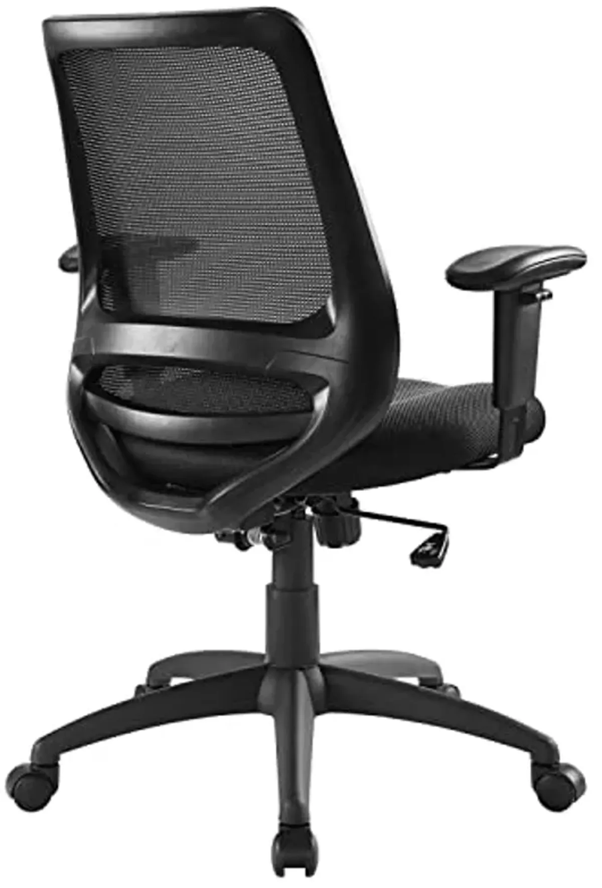 Modway Forge Mesh Adjustable Swivel Computer Desk Office Chair In Black