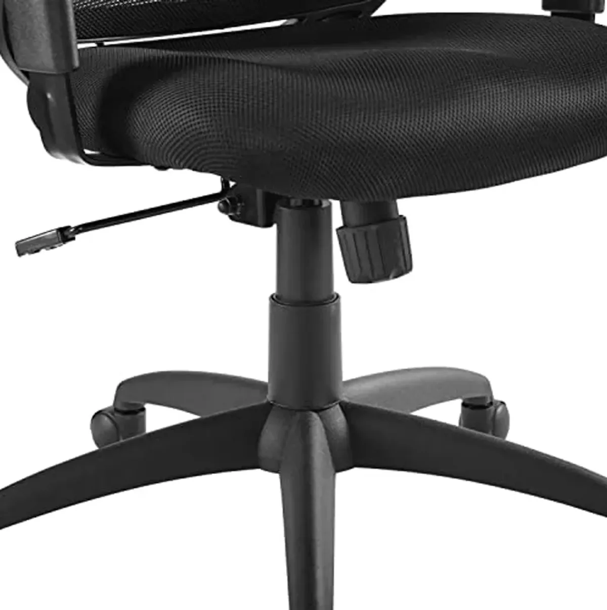 Modway Forge Mesh Adjustable Swivel Computer Desk Office Chair In Black