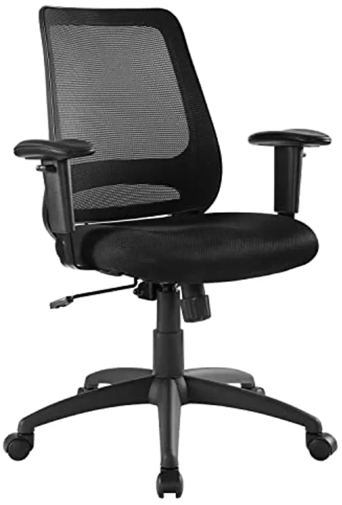 Modway Forge Mesh Adjustable Swivel Computer Desk Office Chair In Black