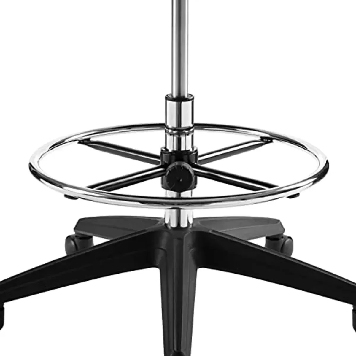 Modway Extol Mesh Drafting Chair In Black - Tall Office Chair For Adjustable Standing Desks