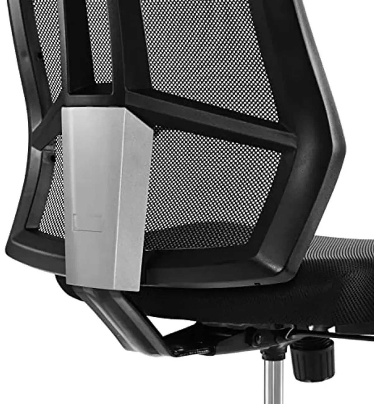 Modway Extol Mesh Drafting Chair In Black - Tall Office Chair For Adjustable Standing Desks