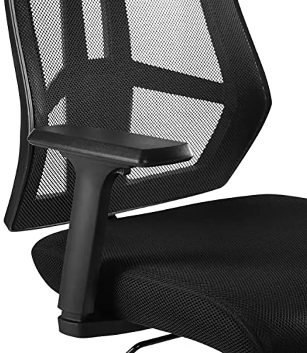 Modway Extol Mesh Drafting Chair In Black - Tall Office Chair For Adjustable Standing Desks