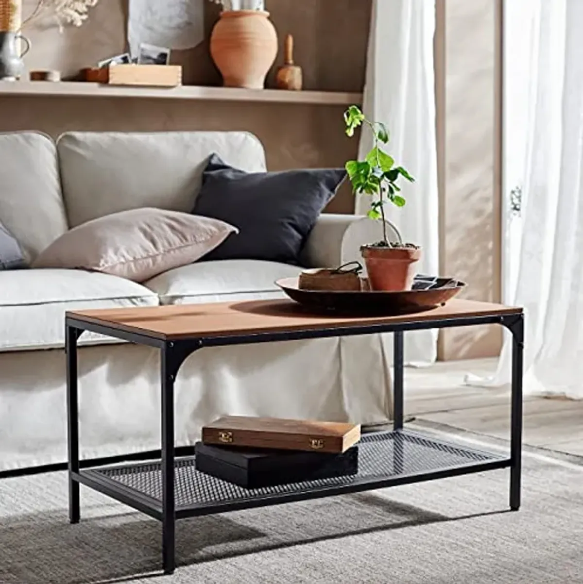 IKEA Fjallbo Coffee Table Black 703.354.86 Size 35 3/8x18 1/8"