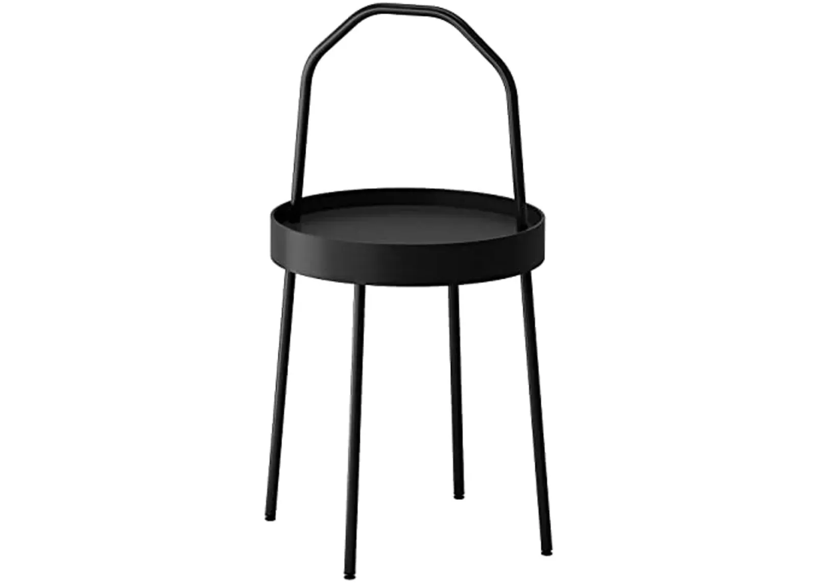 IKEA Burvik Side Table Black 703.403.84 Size 15"