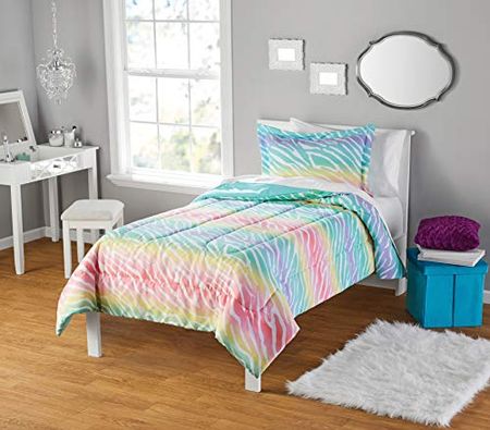 Idea Nuova Pastel Rainbow Comforter Set, Twin XL, Multi 2