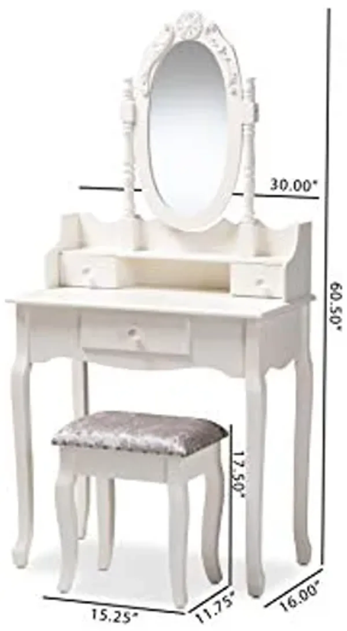 Baxton Studio Bathroom Vanities, White