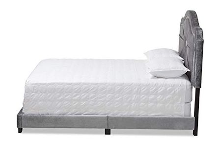 Baxton Studio Beds (Box Spring Required), Full, Gray