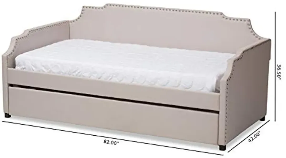 Baxton Studio Daybeds Twin Beige