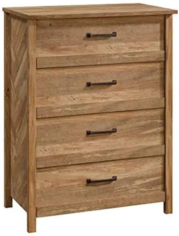 Sauder Cannery Bridge 4-Drawer Chest, L: 31.26" x W: 18.58" x H: 41.5", Sindoori Mango finish