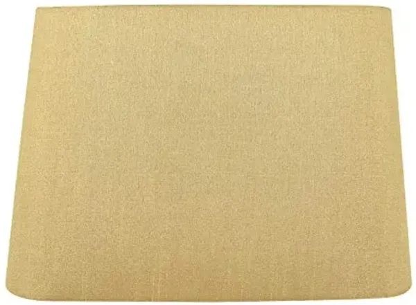 Urbanest Rectangular Half Shade for Wall Sconce, Uno-Fitter, 10-inch Wide, 7-inch Tall, 5-inch Projection, Gold Silk