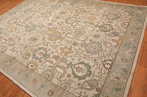 Old Hand Made Cathy Floral Traditional Persian Oriental Woolen Area Rugs (8'x10')