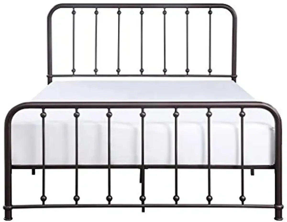 Homelegance Weaver Metal Platform bed, Full, Antique Bronze