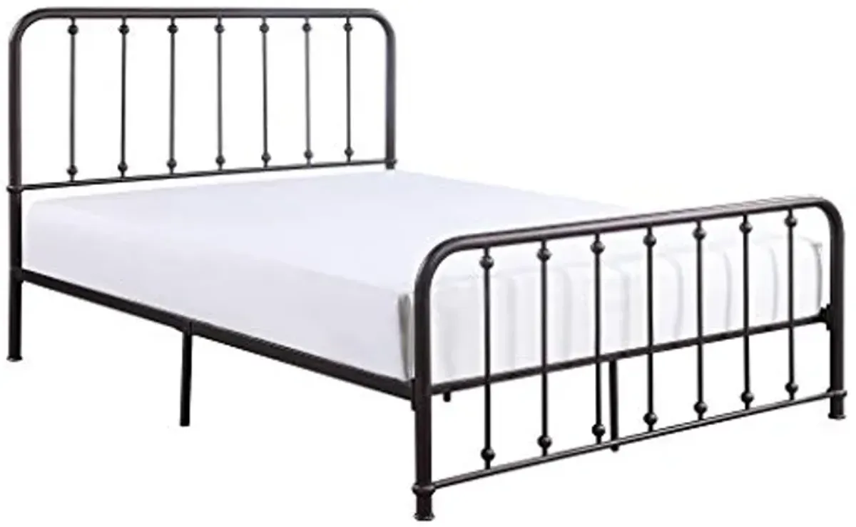 Homelegance Weaver Metal Platform bed, Full, Antique Bronze