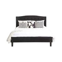 Abbyson Living Mandy Black Tufted Upholstered Bed, Full