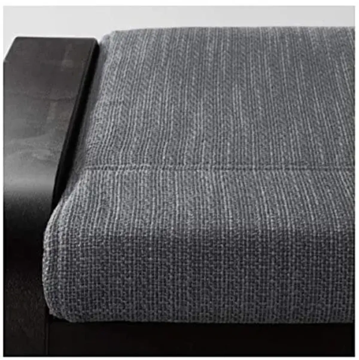IKEA Poang Ottoman Black-Brown Hillared Anthracite 891.978.71