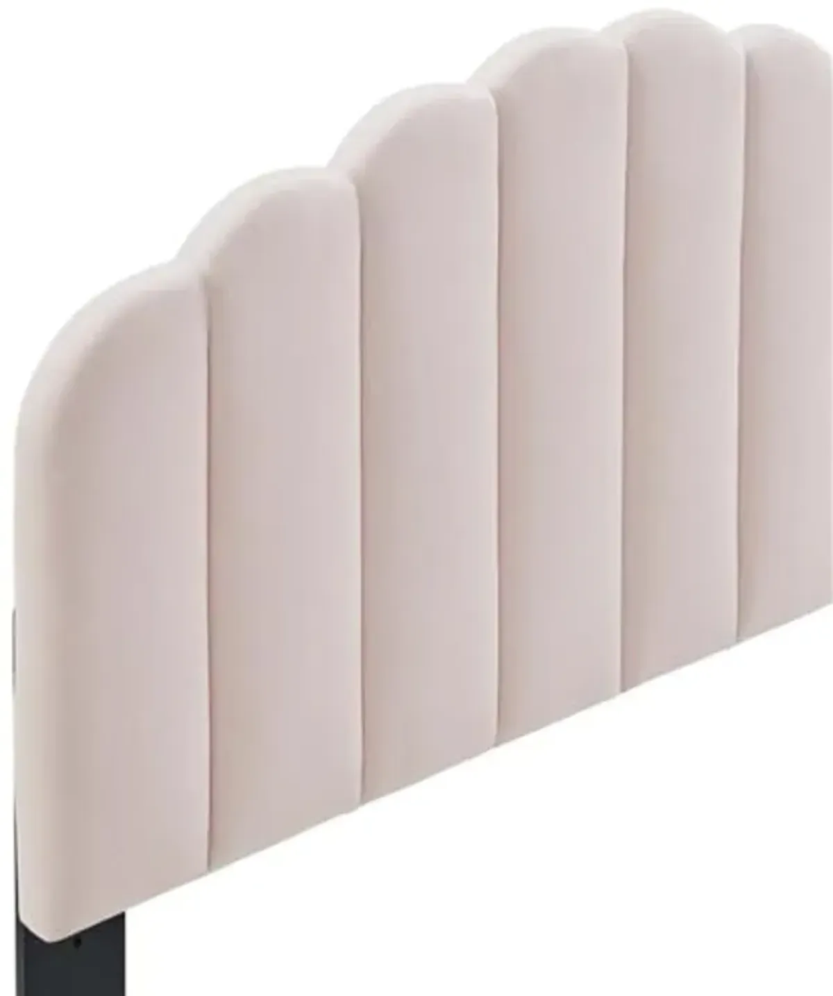 Modway Veronique Twin Modern Performance Velvet Headboard in Pink