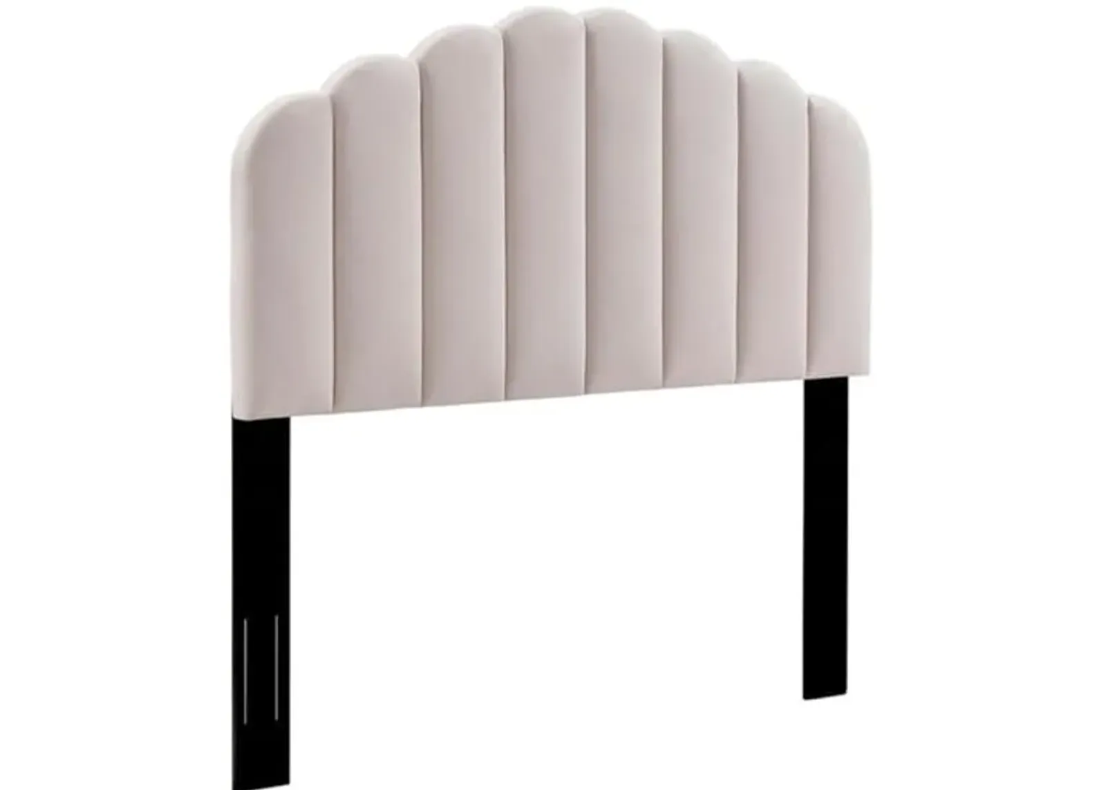 Modway Veronique Twin Modern Performance Velvet Headboard in Pink