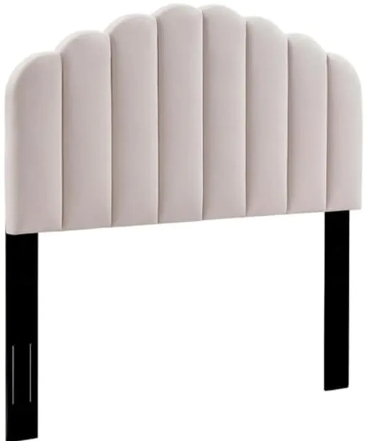 Modway Veronique Twin Modern Performance Velvet Headboard in Pink